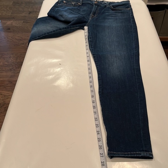 7 For All Mankind High Waist Ankle Gwenevere Size 32 - Picture 7 of 16